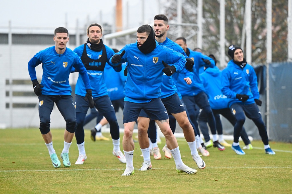 Parma Calcio allenament dicembre 2023