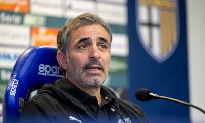 mister Fabio Pecchia Parma Calcio in conferenza stampa