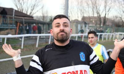 Giuseppe Patera esulta in San Secondo Lugagnanese 2 1 16a giornata Prima Categoria gir. A 2023 2024