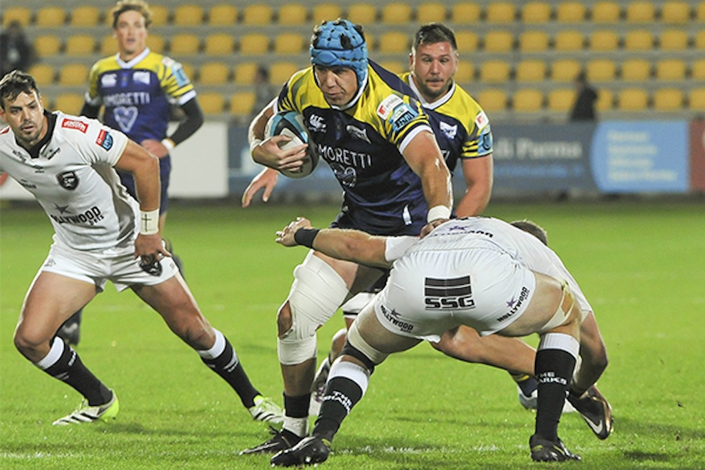 Luca Andreani carica al Lanfranchi in Zebre vs Sharks Amarcord Fotovideo