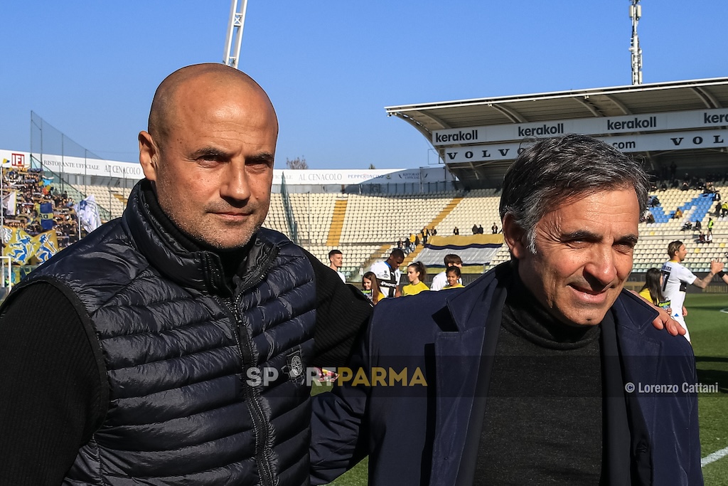 Modena Parma 22a giornata Serie B 2023 2024 gli allenatori Paolo Bianco e Fabio Pecchia