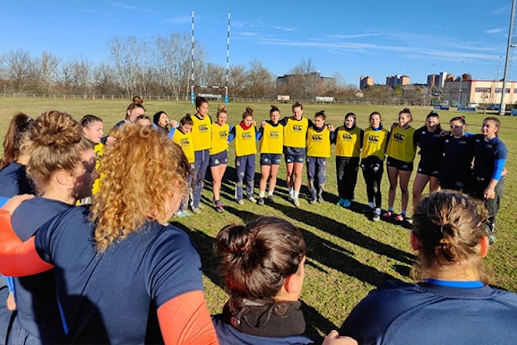 Zebre Parma femminile in allenamento