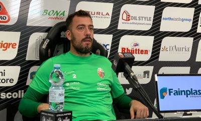 coonferenza stampa di Emiliano Viviano portiere Ascoli Serie B 2023 2024