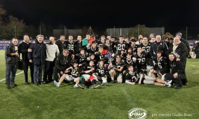 foto squadra Panthers Parma Campioni dItalia U18 allo Youth Bowl 2024