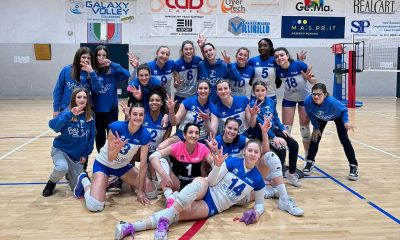 lesultanza delle ragazze del Galaxy Volley Collecchio dopo la vittoria su Moma Anderlini Modena per 3 0