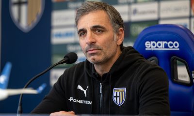 Fabio Pecchia allenatore Parma Calcio in conferenza stampa