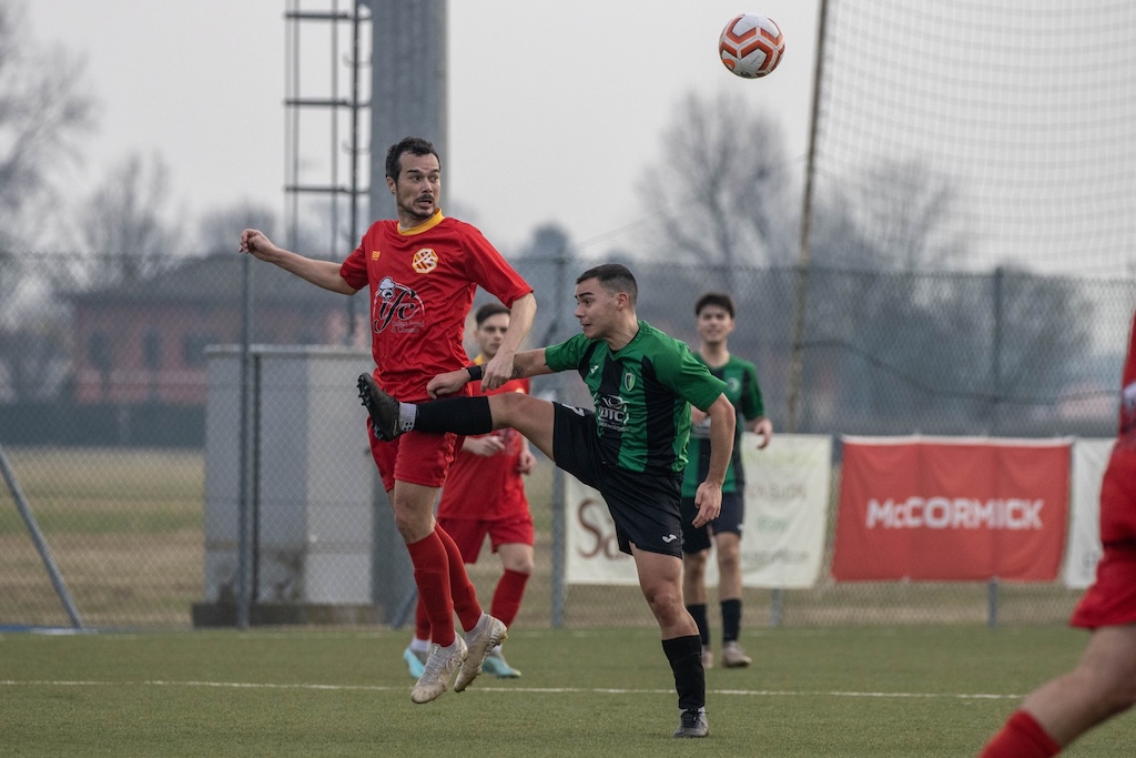 Luca Ferretti salta di testa in Sammartinese Carignano 3 1 23a giornata Promozione 2023 2024