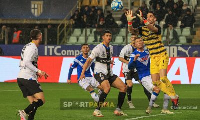Parma Brescia 2 1 29a giornata Serie B 2023 2024 Leandro Chichizola in presa alta in uscita