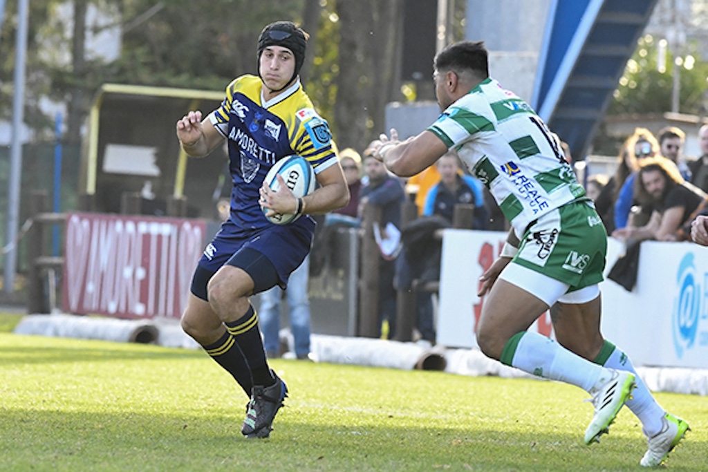 Simone Gesi in azione al Lanfranchi in Zebre Parma vs Benetton Rugby Amarcord Fotovideo