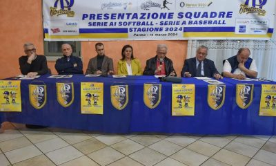 tavolo relatori Ciemme Oltretorrente A baseball e Old Parma A1 softball 2024