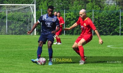 Carignano Futura Fornovo Medesano 2 2 32a giornata Promozione 2023 2024 Ibrahima Diakite pressato da Mezin Kulluri e1713377929738