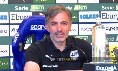 Fabio Pecchia allenatore Parma Calcio in conferenza stampa il 19.04.2024