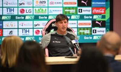 Michele Mignani allenatore Palermo in conferenza stampa