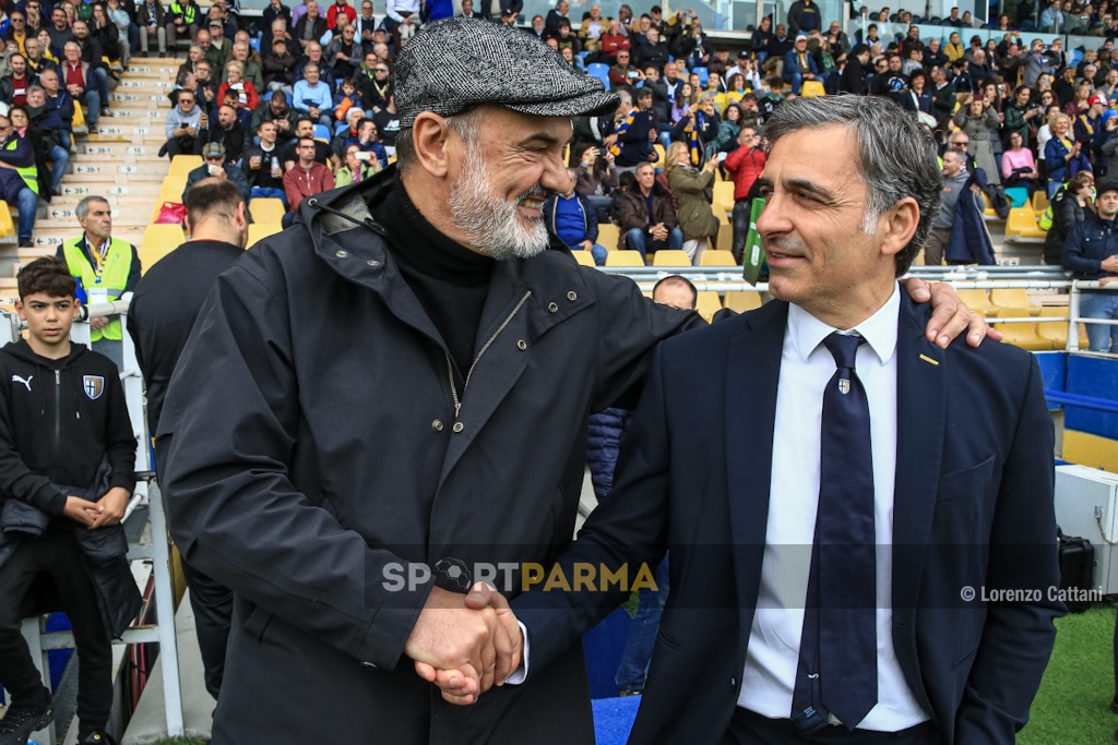Parma Catanzaro 31a giornata Serie B 2023 2024 gli allenatori Vincenzo Vivarini e Fabio Pecchia