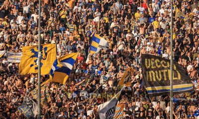 Parma Spezia 2 0 33a giornata Serie B 2023 2024 la gioia dei tifosi in curva nord