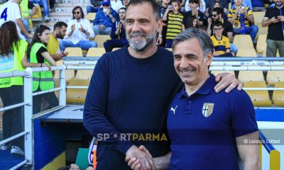 Parma Spezia 33a giornata Serie B 2023 2024 gli allenatori Luca DAngelo e Fabio Pecchia