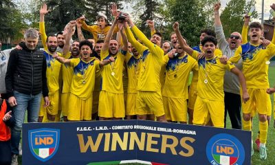 il GS Busseto festeggia la vittoria nella finale regionale della Coppa Emilia di Seconda Categoria 2023 2024