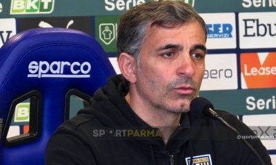 mister Fabio Pecchia Parma Calcio in conferenza stampa il 30.03.2024jpg