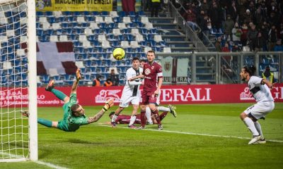 Davide Giorgino poco prima di segnare il gol del vantaggio in Reggiana Parma 0 2 19.12.2016 Lega Pro 2016 2017