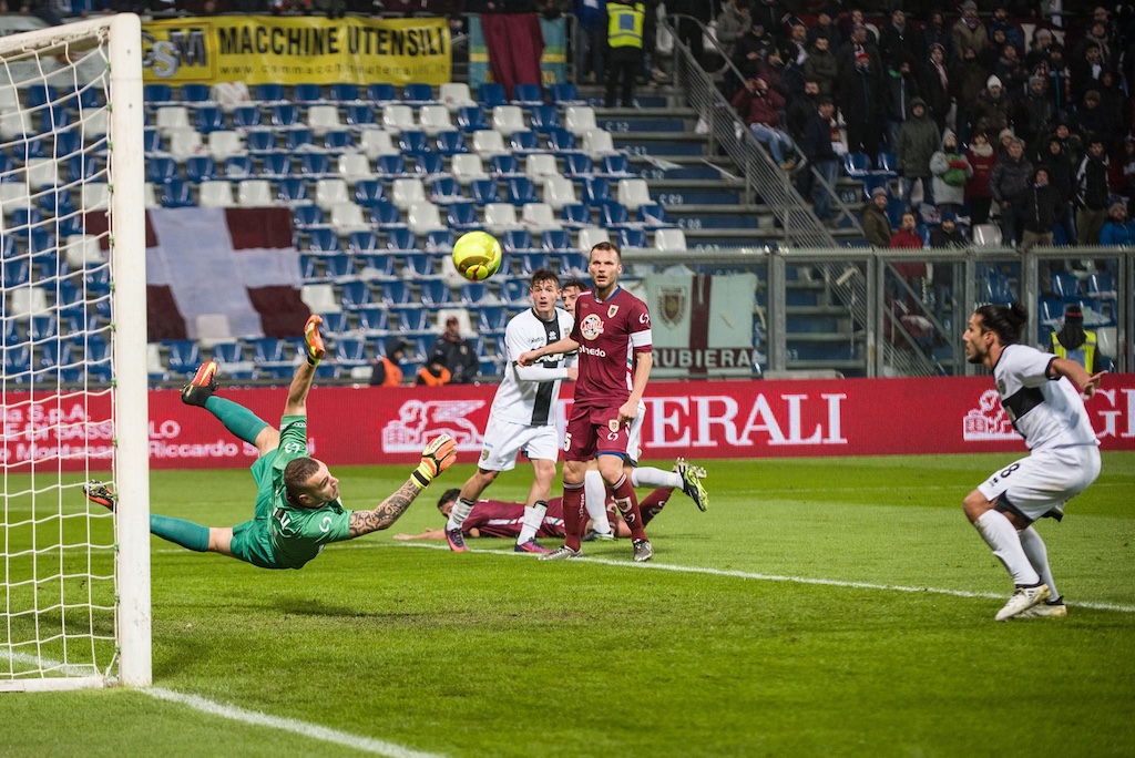 Davide Giorgino poco prima di segnare il gol del vantaggio in Reggiana Parma 0 2 19.12.2016 Lega Pro 2016 2017