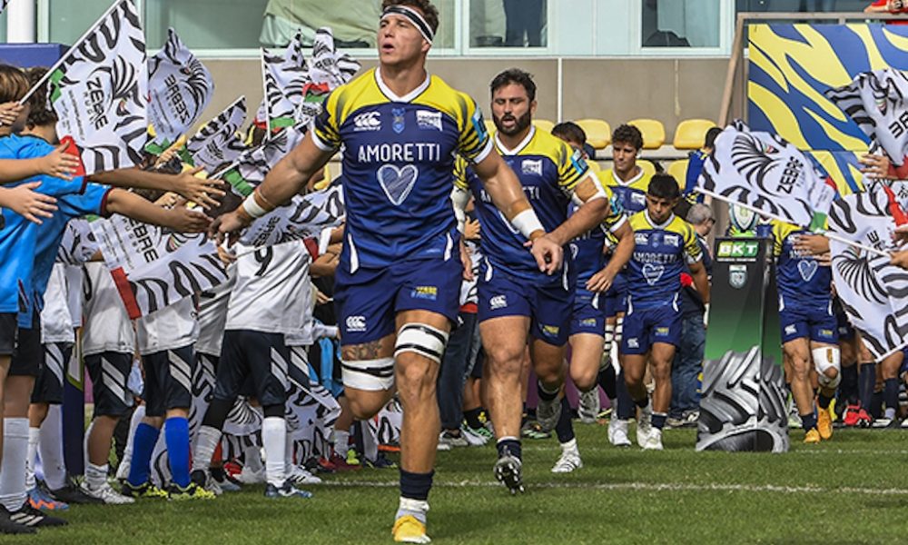 Giovanni Licata entra in campo al Lanfranchi in Zebre Parma vs Ulster Amarcord Fotovideo