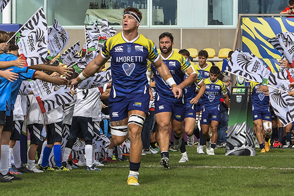 Giovanni Licata entra in campo al Lanfranchi in Zebre Parma vs Ulster Amarcord Fotovideo