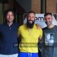 Marco Piccioni Manuel Nocciolini e Fabio Ceravolo allinaugurazione di Comac Rent Smart a Parma