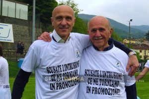 Marzola Terme Monticelli 1 3 30a giornata Prima Categoria B 2023 2024 il ds Maurizio Marchini e il presidente Renzo Ferrari