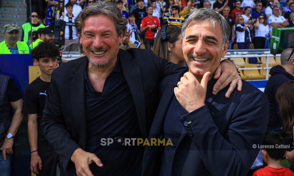 Parma Cremonese 1 1 37a giornata Serie B 2023 2024 gli allenatori Giovanni Stroppa e Fabio Pecchia