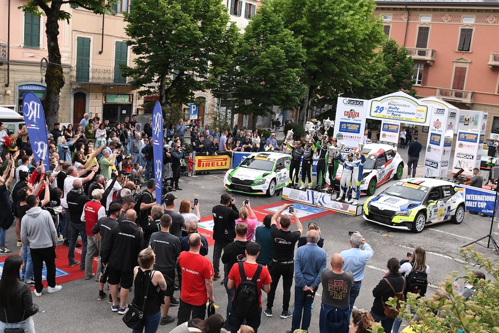 Rally del Taro il podio del 2023 foto IRC Sport