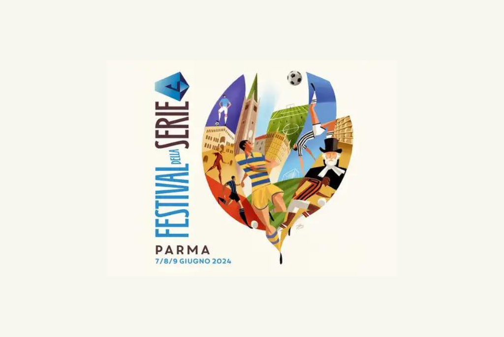 locandina 1° Festival della Serie A dal 7 al 9 giugno 2024 a Parma