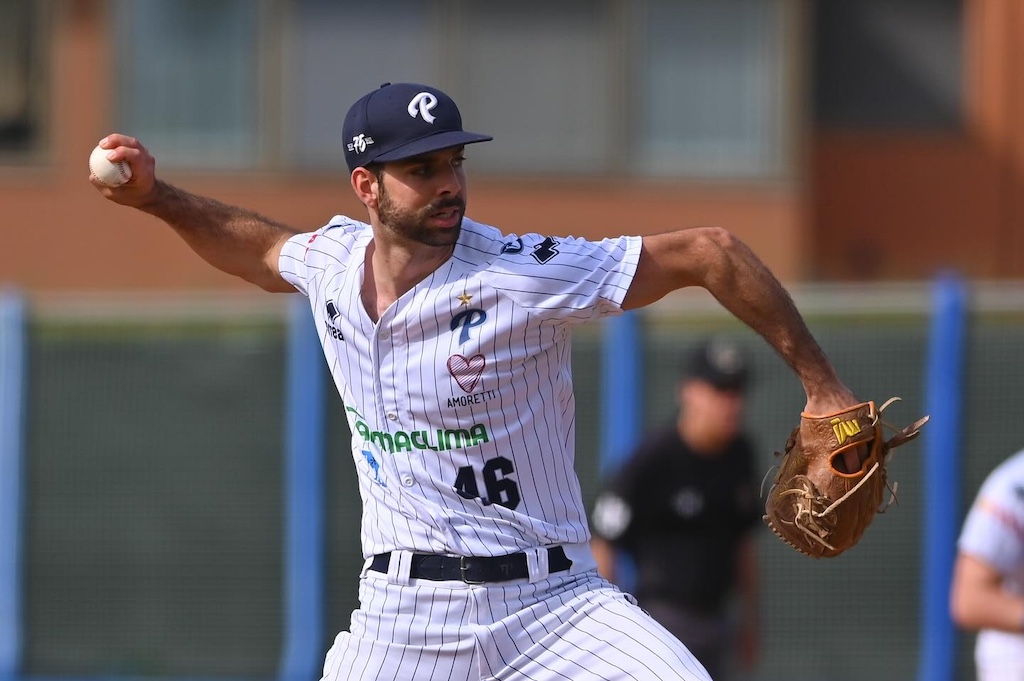 lancio di Matteo Bocchi foto credit Parma Baseball