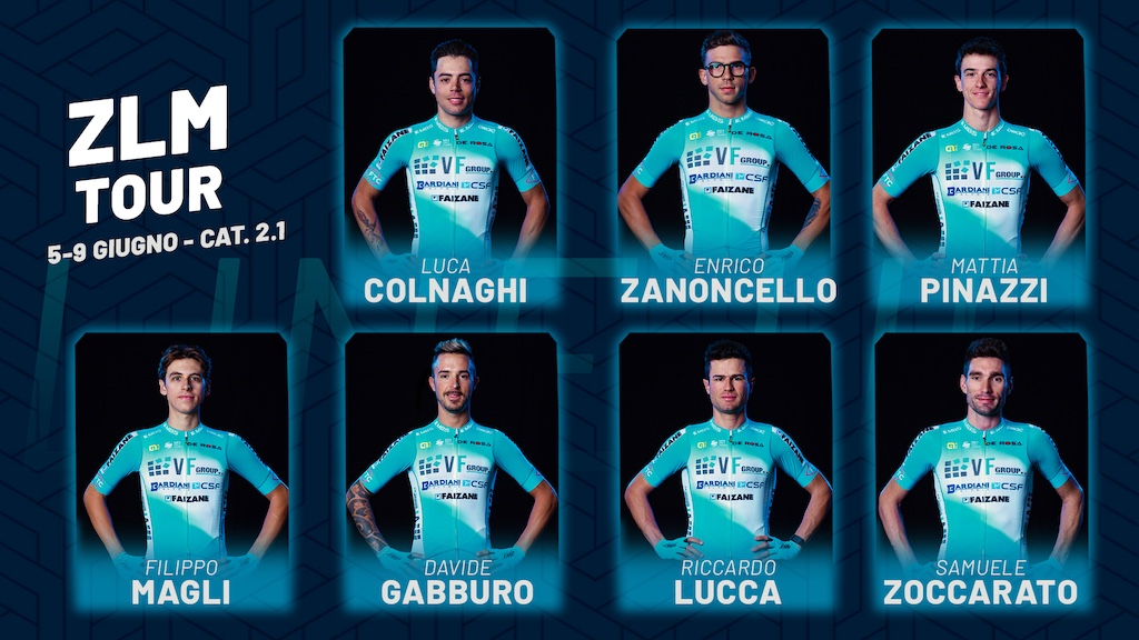 line up VF Group Bardiani Csf Faizane allo ZLM Tour 05 09.06.2024