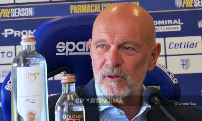 Il direttore sportivo Mauro Pederzoli Parma Calcio in conferenza stampa