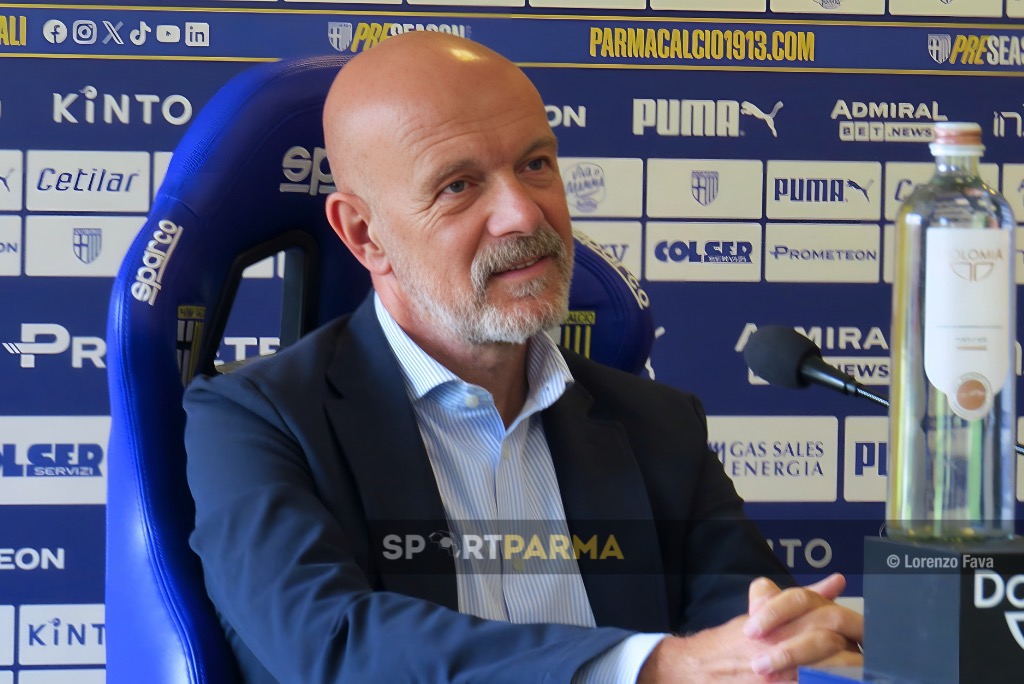 Il ds Mauro Pederzoli Parma Calcio in conferenza stampa