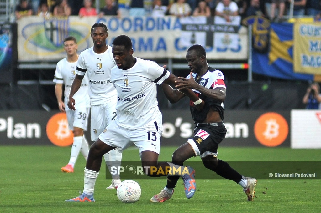 Lugano Parma 3 1 amichevole 13.07.2024 Ange Yoan Bonny in azione