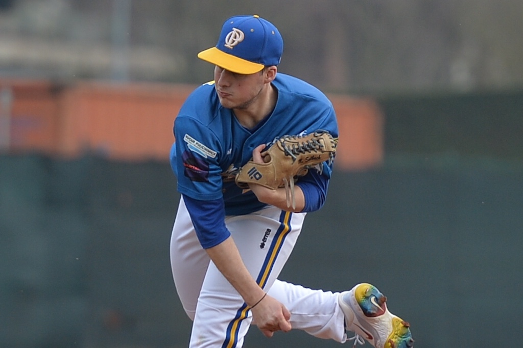 Riccardo Ceccaroli della Ciemme Oltretorrente baseball ph. credit Claudio Vecchi