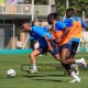 allenamento Parma Calcio a porte aperte 6 luglio 2024 Hernani in azione