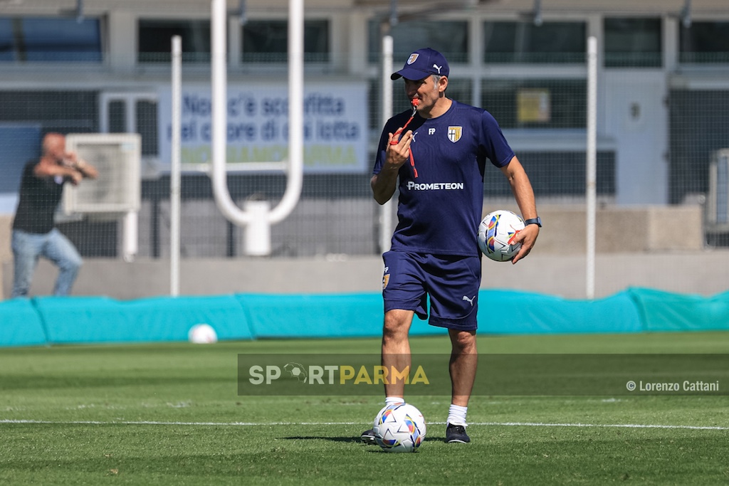 allenamento Parma Calcio a porte aperte 6 luglio 2024 mister Fabio Pecchia