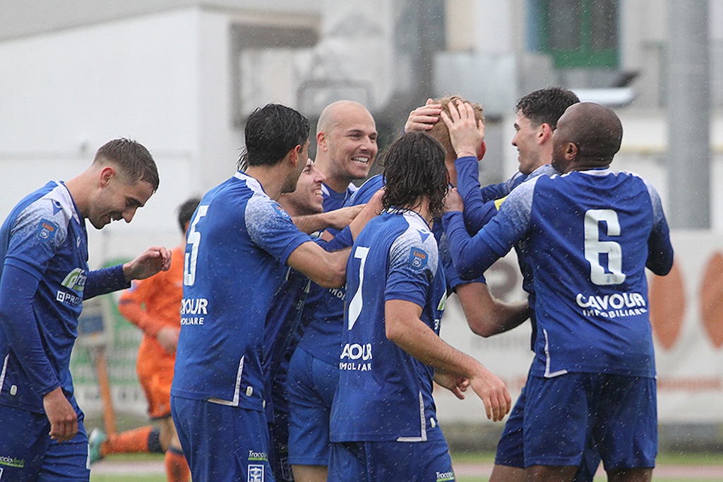 esultanza giocatori Borgo San Donnino contro la Pistoiese 29a giornata Serie D gir. D 2023 2024