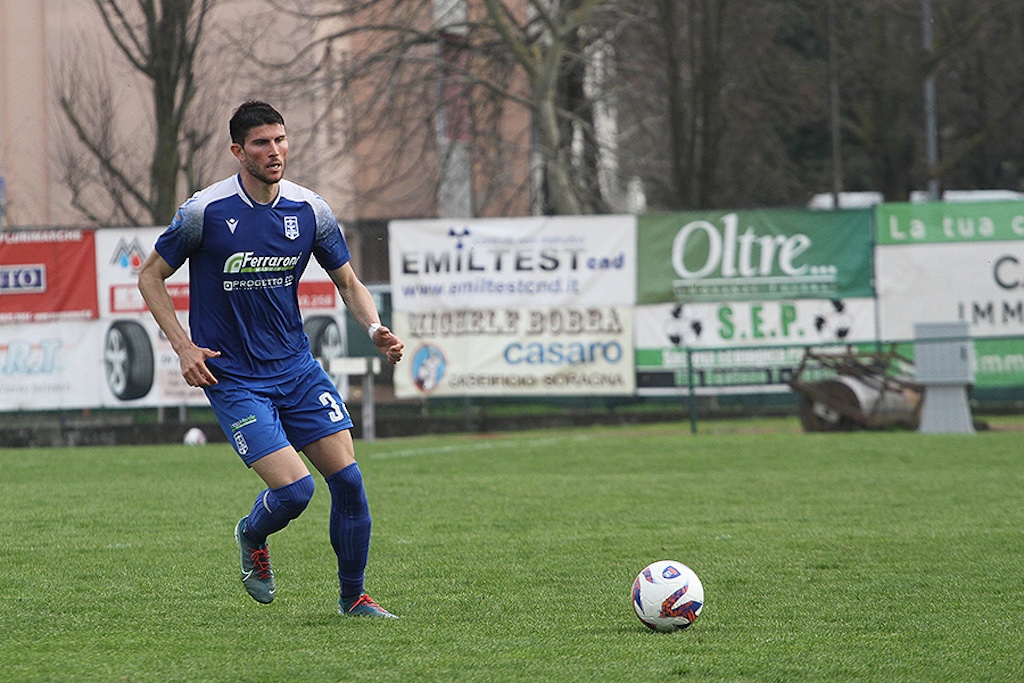 il difensore Fabio Varoli in Borgo San Donnino Sangiuliano City 3 1 27a giornata Serie D gir. D 2023 2024