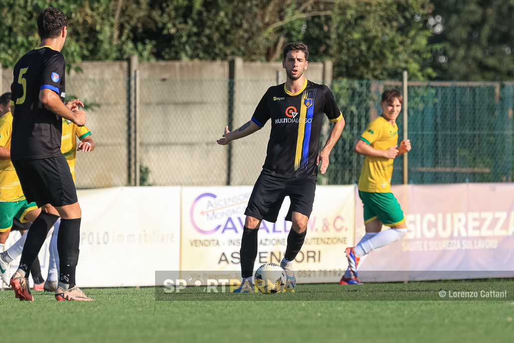 Mercato: Fidentina vicina al tris. Il Salso prende Cruoglio e attende il mister 1 3° Trofeo SportParms 2° Memorial Daniele Bonezzi con Colorno Salsomaggiore e Futura Fornovo Medesano 21.08.2024 il centrocampista Umberto Orlandi