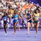 Ayomide Folorunso nel turno di ripescaggio dei 400hs femminile alle Olimpiadi di Parigi 2024