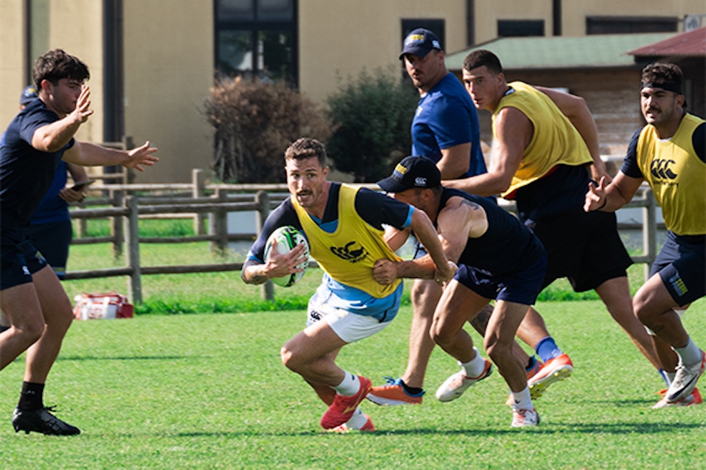 Da Re Zebre Parma in allenamento alla Cittadella del Rugby di Parma