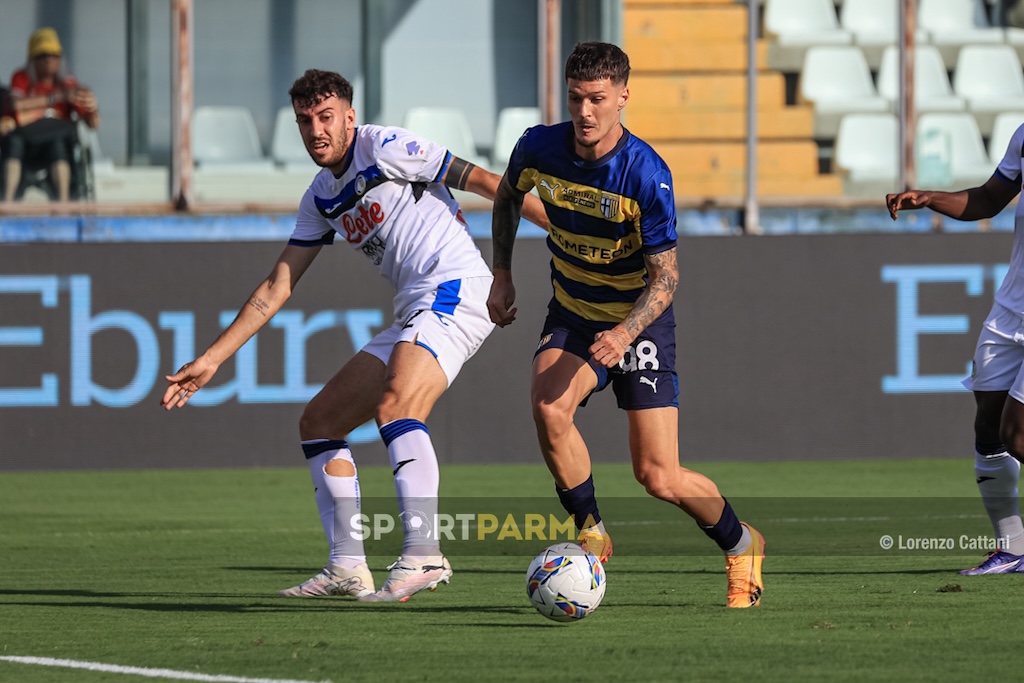 Dennis Man in azione nellamichevole Parma Atalanta 04.08.2024