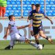 Dennis Man salta Berat Djimsiti nellamichevole Parma Atalanta 04.08.2024