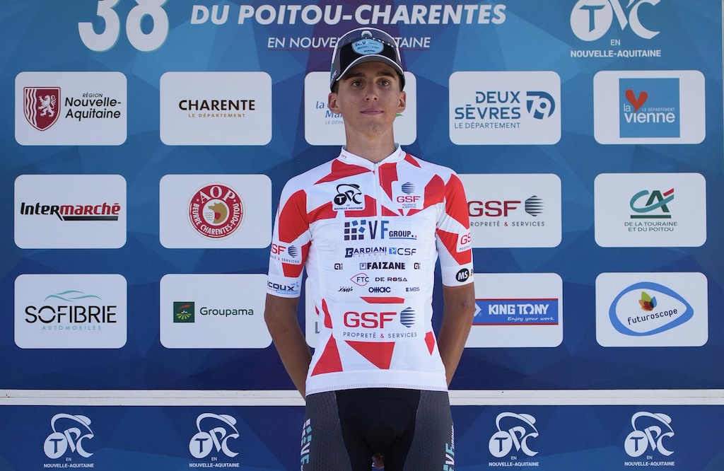 Filippo Turconi VF Group Bardiani e maglia a pois alla 2a tappa del Poitou Charentes