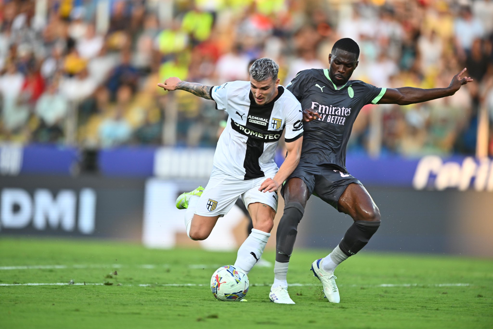 Mihaila in Parma-Milan 24 agosto 2024 (Foto Parma Calcio)