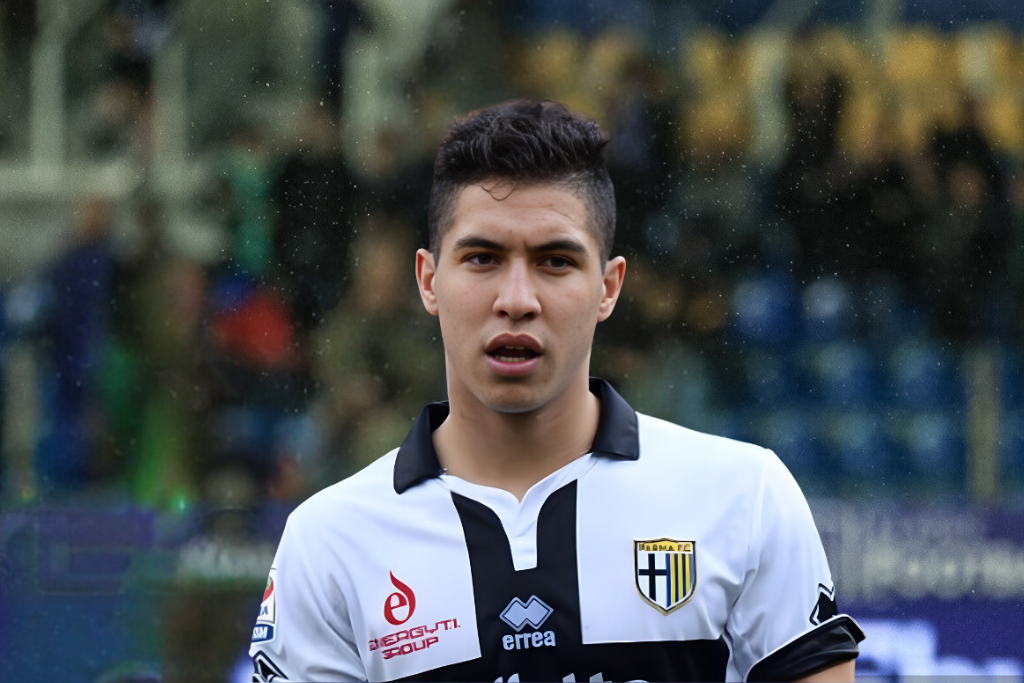 Jose Mauri con la maglia del Parma Calcio seri A 2014 2015