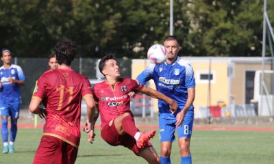 Marco Compiani e Marco Roma in Borgo San Donnino Fidentina 3 1 1a giornata fase a gironi Coppa italia Eccellenza foto Luca Bianchi